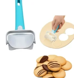 Pastaforme & Pasta-Udstikkere>Kagerulle til at udskære 7 cm cirkler af dumplings