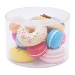 Kagestativ og kageopsats - Kagedisplay Sæt - 2-pak - Rund - 25×10 cm + 15×10 cm - Tykkelse 3 mm - Plast - Klar New