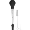 Kalkun Baster Nål med Sauce Pensel Barbecue Olie Dryp Krydderi Tube Værktøj Sauce Nål Sort Sale