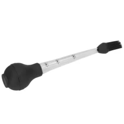 Kalkun Baster Nål med Sauce Pensel Barbecue Olie Dryp Krydderi Tube Værktøj Sauce Nål Sort Sale