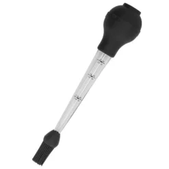 Kalkun Baster Nål med Sauce Pensel Barbecue Olie Dryp Krydderi Tube Værktøj Sauce Nål Sort Sale