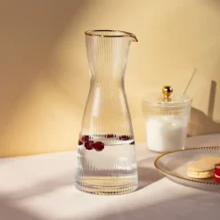 Karaffel | LYNN | rillet med guldkant | 1 l | 892108 Online