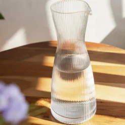 Karaffel | LYNN | rillet med guldkant | 1 l | 892108 Online