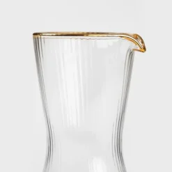 Karaffel | LYNN | rillet med guldkant | 1 l | 892108 Online