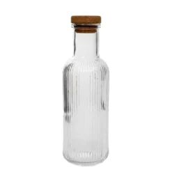 Karaffel | NATIA | rillet med prop, transparent | 1 l | 890999 Hot