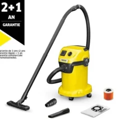 Kärcher KARCHER WD 3 P V-19/4/20 våd- og tørstøvsuger - 19 L polypropylentank - 1000W Best