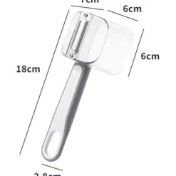 Kartoffelskræller med beholdere - grå