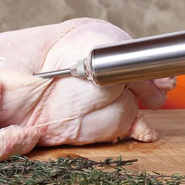 Jerky Pistol>Kødbejdsningssprøjte 60ml stål KLAUSBERG KB-7842