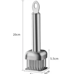 Kødhammere>Kødhammer i rustfrit stål med firkantede og runde nåle Model 1