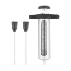 Mustang Stegepipetter>Kødinjektor i rustfrit stål med to nåle til marinering og tilsmagning