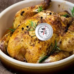 Kødtermometer, Analogt rustfrit stål, 21x5,5x5,5 cm, Sølv Outlet