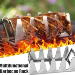 Kebabställ i rostfritt stål Shish Kebabspettställ Universalhållare för grillspett Grilltillbehör Best