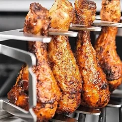 Kebabställ i rostfritt stål Shish Kebabspettställ Universalhållare för grillspett Grilltillbehör Best