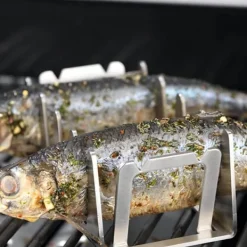 Kebabställ i rostfritt stål Shish Kebabspettställ Universalhållare för grillspett Grilltillbehör Best