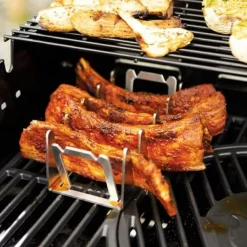 Kebabställ i rostfritt stål Shish Kebabspettställ Universalhållare för grillspett Grilltillbehör Best