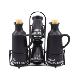 Olie- & Eddikebeholdere>Keramisk krydderisæt 5 dele MAESTRO Eco Style MR-20029-04S