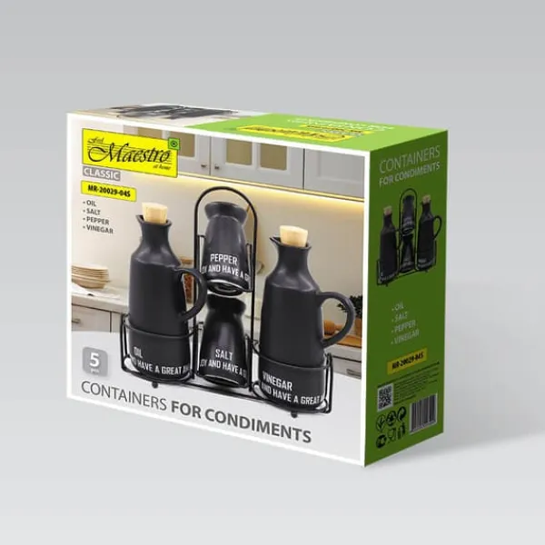 Keramisk krydderisæt 5 styk MAESTRO Eco Style MR-20029-04S Discount