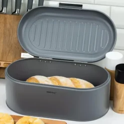 Brødkasser & Brødposer>KINGHOFF KH-1712 STÅLBRØDÆSKE