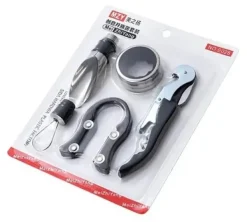 Barudstyrssæt>Kit værktøj til vin, 5 tilbehør