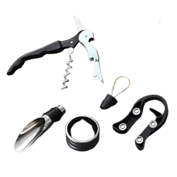 Barudstyrssæt>Kit værktøj til vin, 5 tilbehør