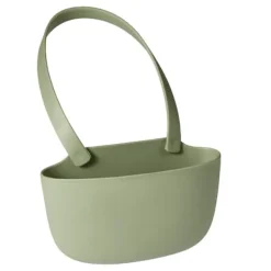 Køkken afløbsstativ hængende kurv med afløbshuller Stor kapacitet Blød fleksibel vask afløbskurv hængende taske Grøn Sale