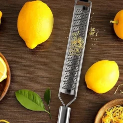 Køkken rivejern til grøntsager, ost, chokolade, frugt, stål, flad, 38 cm ORION 144803 Sale