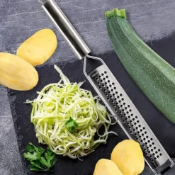 Køkken rivejern til grøntsager, ost, citrusfrugter, stål, flad, 38 cm ORION 144804 Clearance