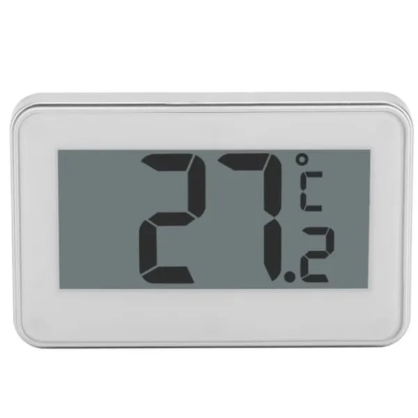 Køkkentermometre>Køkken Stor LCD Køleskab Køleskab Fryser Digitalt Termometer med Justerbar Stativ & Magnet