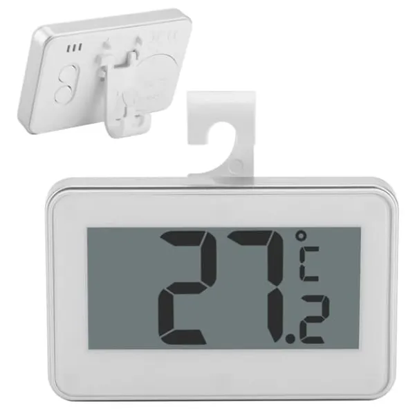 Køkkentermometre>Køkken Stor LCD Køleskab Køleskab Fryser Digitalt Termometer med Justerbar Stativ & Magnet