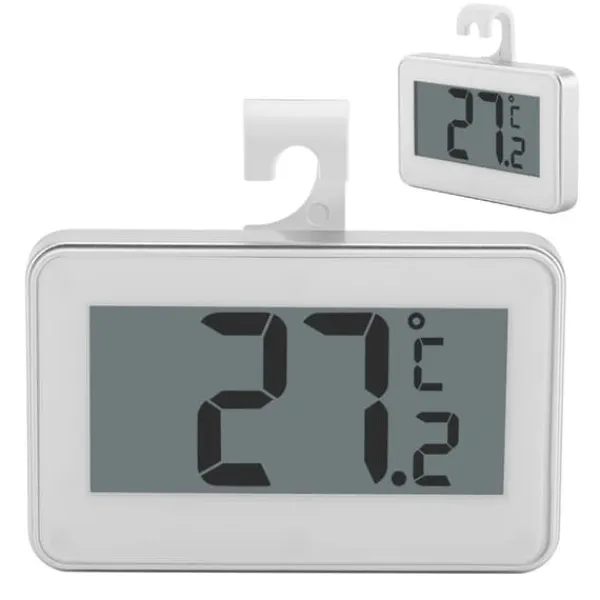 Køkkentermometre>Køkken Stor LCD Køleskab Køleskab Fryser Digitalt Termometer med Justerbar Stativ & Magnet