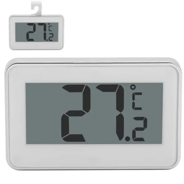 Køkkentermometre>Køkken Stor LCD Køleskab Køleskab Fryser Digitalt Termometer med Justerbar Stativ & Magnet