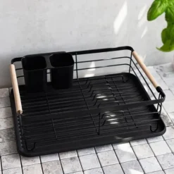 Opvaskestativer & Tørrestativer>Køkkenafløb | PLYSTRE | sort | 42x31x13 cm | 887197