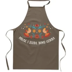 Forklæder>KØKKENFORKLÆDE med FOLKLORE-PRINT Kærlighed og Hjemmeharmoni Dekoration blomster fugl