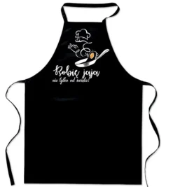 Forklæder>KØKKENFORKLÆDE Med print JEG LAVER ÆG Påskeferiegave FA_712 _cz