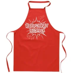 KØKKENFORKLÆDE rød BOMOWY BEDSTEFAR gave til bedstefars dag FA_434_cw Online