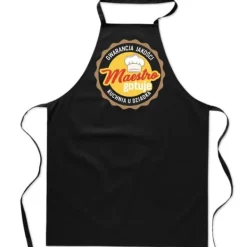 Forklæder>KØKKENFORKLÆDE sort GRANDPA'S KITCHEN MAESTRO gave til dagen FA_424_cz