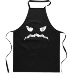 KØKKENFORKLEDE med HALLOWEEN-print Uhyggeligt sjovt græskarsmil Online