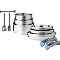 Køkkenudstyrssæt>Køkkengrej Arthur Martin Stål 10 Dele