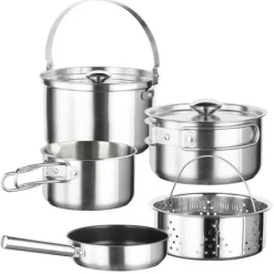 Køkkenudstyrssæt>Køkkengrej Inoxibar KAMPING 61117 Stål 7 Dele