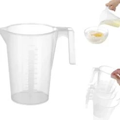 Køkkenmålekande med målebæger af polypropylen, stabelbar 1L - HENDI 567821 Online