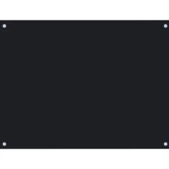 Køkkenredskaber - Living stænkplade 80x60 cm hærdet glas sort Outlet