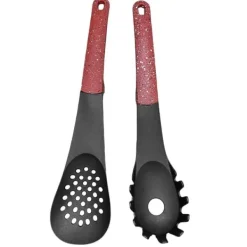 Køkkenredskaber med stativ - Rød Discount