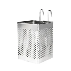 Køkkenorganisering>Køkkenredskabsopbevaring Holder Rustfrit Stål Gaffel Spisepinde Opbevaringsorganisator Bordservice Holder