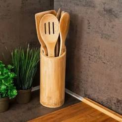Køkkenudstyrssæt>Køkkenredskabssæt, 30 cm, Bambus