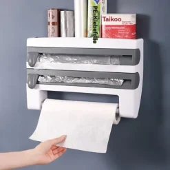 Køkkenrulleholder, Materiale: Plastik, Dimensioner: 12 x 5 x 3 cm, Kompatibilitet: Passer til standard køkkenrullestørrelser Sale