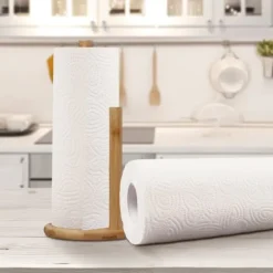 Køkkenorganisering>Køkkenrulleholder, 28x14,5 cm, Natur, Bambus