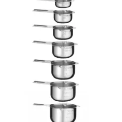 Køkkenstang målebæger 30 / 60 / 80 / 120 / 160 / 180 / 240 ml - sæt med 7 stk. Best