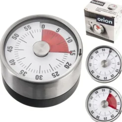 Æggeure>Køkkenur med magnet, analog manuel timer 0-60 minutter ORION 130742