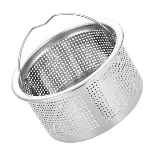 Sier>Køkkenvask si med håndtag 304 rustfrit stål vask afløb Dyb kop kurv Si 3 tommer ydre diameter