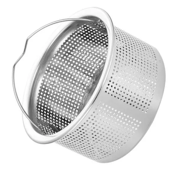 Sier>Køkkenvask si med håndtag 304 rustfrit stål vask afløb Dyb kop kurv Si 3 tommer ydre diameter